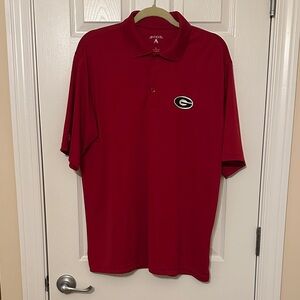 Antigua Crimson Polo Shirt with Logo